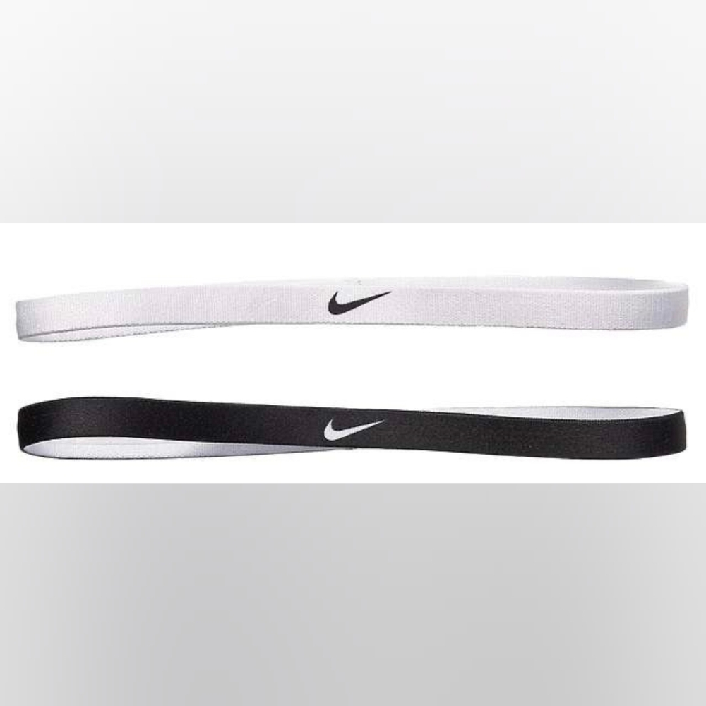 Nike Black and White Athletic Headbands - 4 Piece